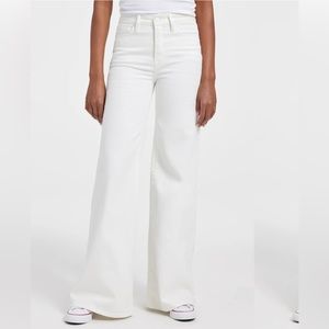 Good Waist Palazzo Jeans Good American White Size 4/27